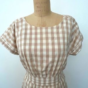 Anthropologie HD in Paris Audrey Plaid Dress with Pockets size 6